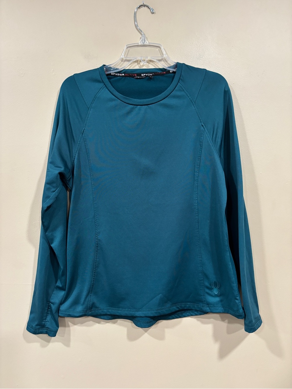 Spyder Active Shirt Women's Stretch Fleece Lined Long Sleeve Size L